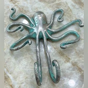 Anthropologie sea octopus bath hook.